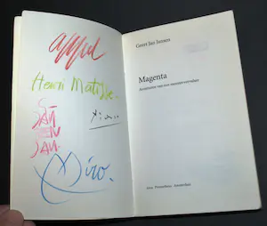Geert Jan Jansen - Magenta-gesigneerd door Geert Jan Jansen met sign. Picasso, Matisse, Miró, Appel kopen? Bied vanaf 35!