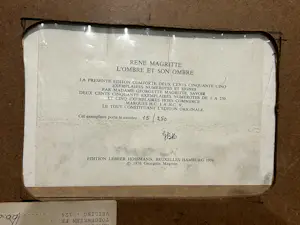 Rene Magritte - L’Ombre et son Ombre met certificaat 1976 kopen? Bied vanaf 499!