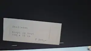 Kees van de Wal - Stilleven" - Groot werk op hout in baklijst - 106 x 76 cm kopen? Bied vanaf 450!