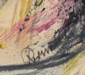 Jet Rotmans - Gemengde techniek op papier, Zonder titel - Ingelijst kopen? Bied vanaf 60!