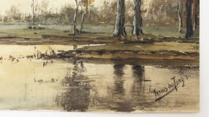 Tinus de Jongh - aquarel - 'Landschap' kopen? Bied vanaf 175!