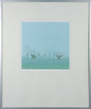 Gerard Carbo - Aquarel, Compositie met knotwilgen - Ingelijst kopen? Bied vanaf 1!