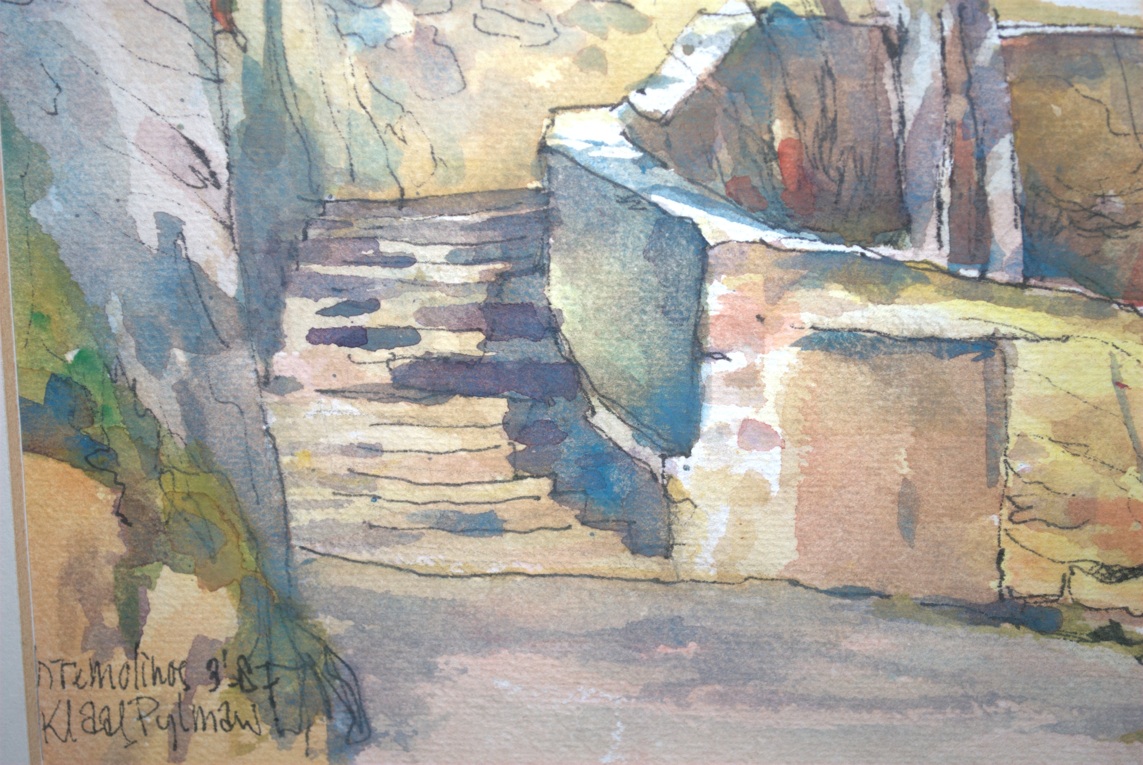 Klaas Pijlman - aquarel Torremolinos 1987 kopen? Bied vanaf 10!