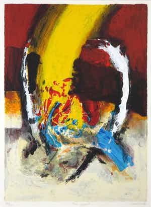 Hans Vanhorck - Zeefdruk, The Quest - Ingelijst verkocht voor € 75!