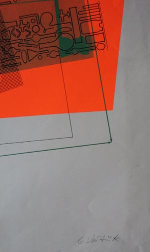 Gerard Verdijk - Gerard Verdijk, kleurenlitho Violet Turnpike, 1968 kopen? Bied vanaf 45!