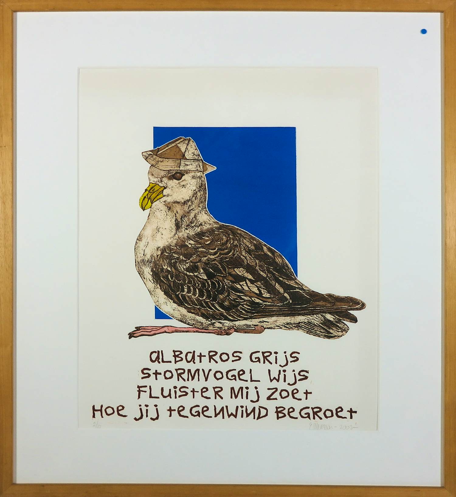 Els Maasson - Ets, Albatros - Ingelijst kopen? Bied vanaf 50!