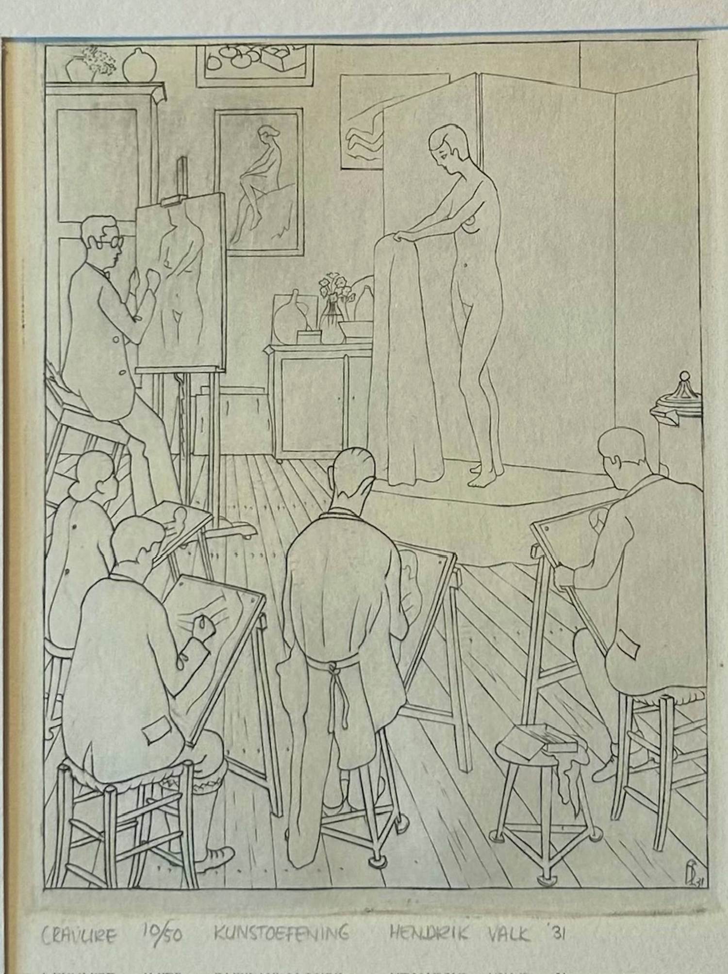 Hendrik Valk - Kunstoefening kopen? Bied vanaf 75!