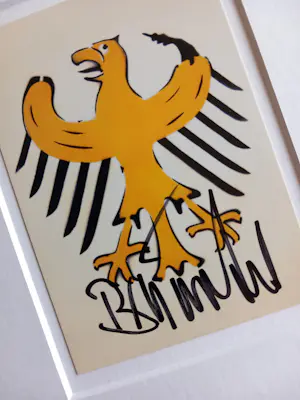 Thomas Baumgartel - Bundesbananenadler – gesigneerd en ingelijst kaufen? Bieten Sie von 175!