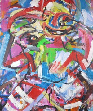 Christine Spierings - Olieverf op doek, Fun - Ingelijst kopen? Bied vanaf 60!