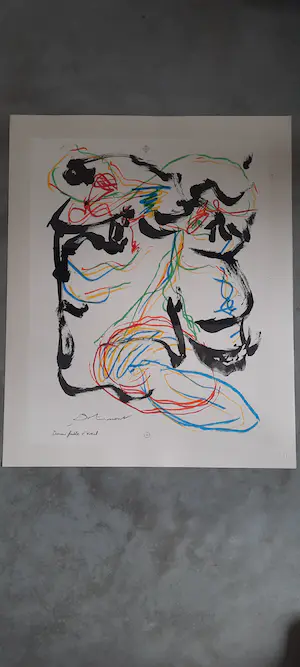 Karel Appel - Duo Pour Pinceau et Crayon - Au vieux vélo kopen? Bied vanaf 275!