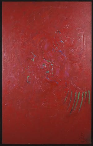 Franscz Witte - Acryl op doek, Wat is de esssentie? - Ingelijst (Groot) kopen? Bied vanaf 50!