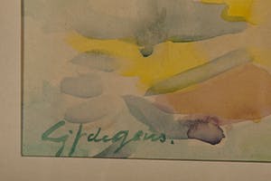 Gerrit Jan de Geus - Duiventil - 1963 - aquarel op papier - BKR Krommenie kopen? Bied vanaf 20!