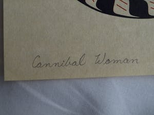 Noreen Hunt - Zeefdruk, “Cannibal Woman” kopen? Bied vanaf 1!