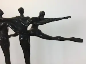 Corry Ammerlaan - Bronzen sculptuur | 'Balans' (ZEER GROOT, UNIEK WERK) kopen? Bied vanaf 300!
