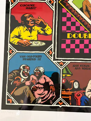 Robert Crumb - Zeefdruk naar Albumcover 1979 "Memphis Jug Band Double Album" Gesigneerd kopen? Bied vanaf 300!