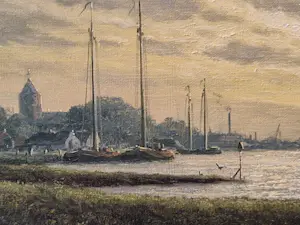 Herman Wijngaard - Gezicht op de IJssel kopen? Bied vanaf 150!