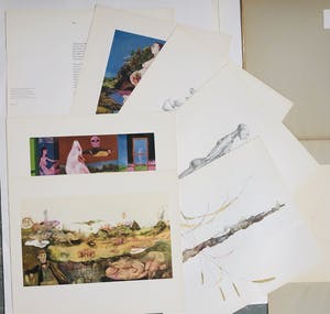Melle Oldeboerrigter - lot van 2: litho en incomplete map (12 van de 14) reproducties kopen? Bied vanaf 65!