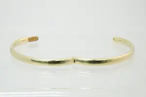 25- Klassieke 14krt geel-gouden ovalen unisex slaven armband - gekeurd kopen? Bied vanaf 550!