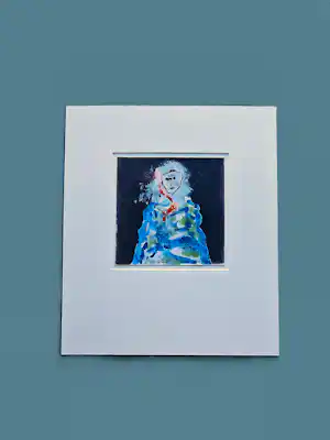 Jef Diederen - een in 1996 geschilderd aquarel op papier - potloodgesigneerd met pers. opdracht verkauft für € 99!