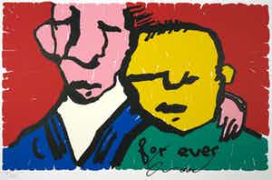 Herman Brood - Zeefdruk, For Ever (Groot) verkocht voor € 220!