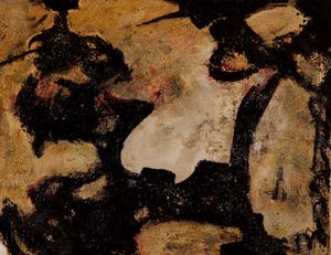 Pieter van Goudzwaard - Moment - 1966 - olieverf en inkt op papier - BKR Den Haag kopen? Bied vanaf 10!