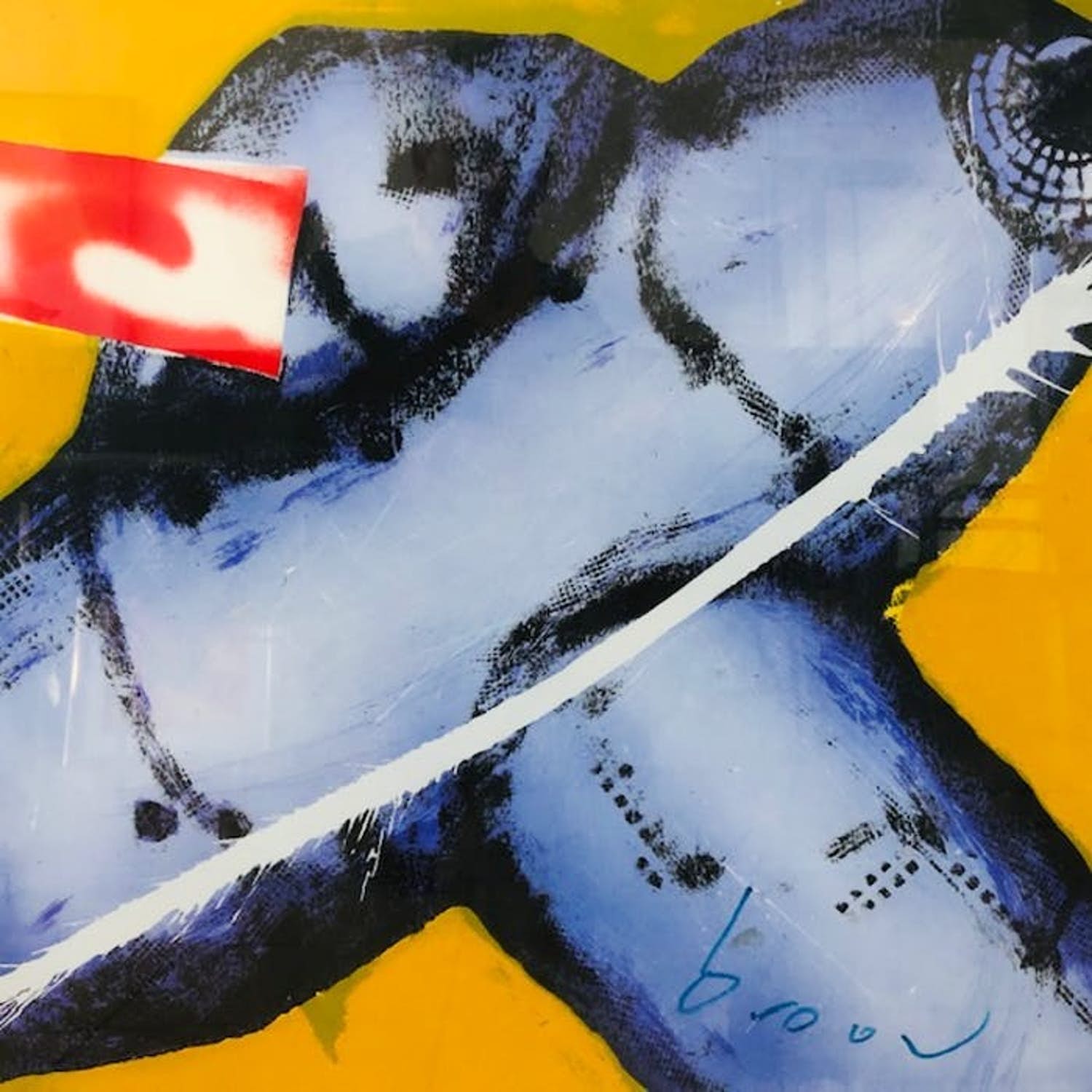 Herman Brood - Kleurenzeefdruk JUMBO Handgesigneerd. kopen? Bied vanaf 199!
