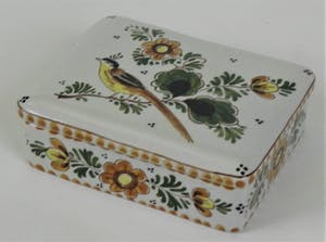 Curiosa - Delfts Holland G.S. bakje met deksel kopen? Bied vanaf 1!