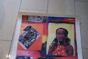 Peter Klashorst - afrikaans meisje / picasso kopen? Bied vanaf 49!