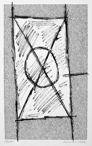 Jan Schoonhoven - Formatie, zeefdruk verkocht voor € 350!