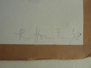 Ria Houwen - 4 Akwarellen , Expositie Curaçao 1980 + documentatie kopen? Bied vanaf 1!