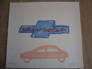 Klaas Gubbels - Litho. De Chevrolet kopen? Bied vanaf 125!