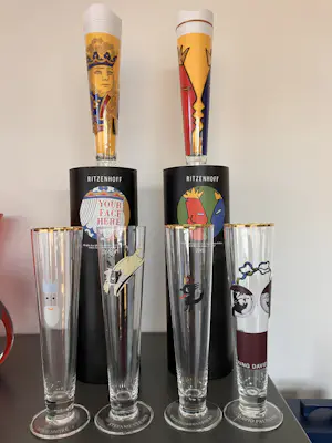 Ritzenhoff AG - 6 prachtige bierglazen met illustraties van bekende kunstenaars kaufen? Bieten Sie von 59!