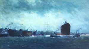 Niet of onleesbaar gesigneerd - C3829 - Havengezicht verkocht voor € 10!