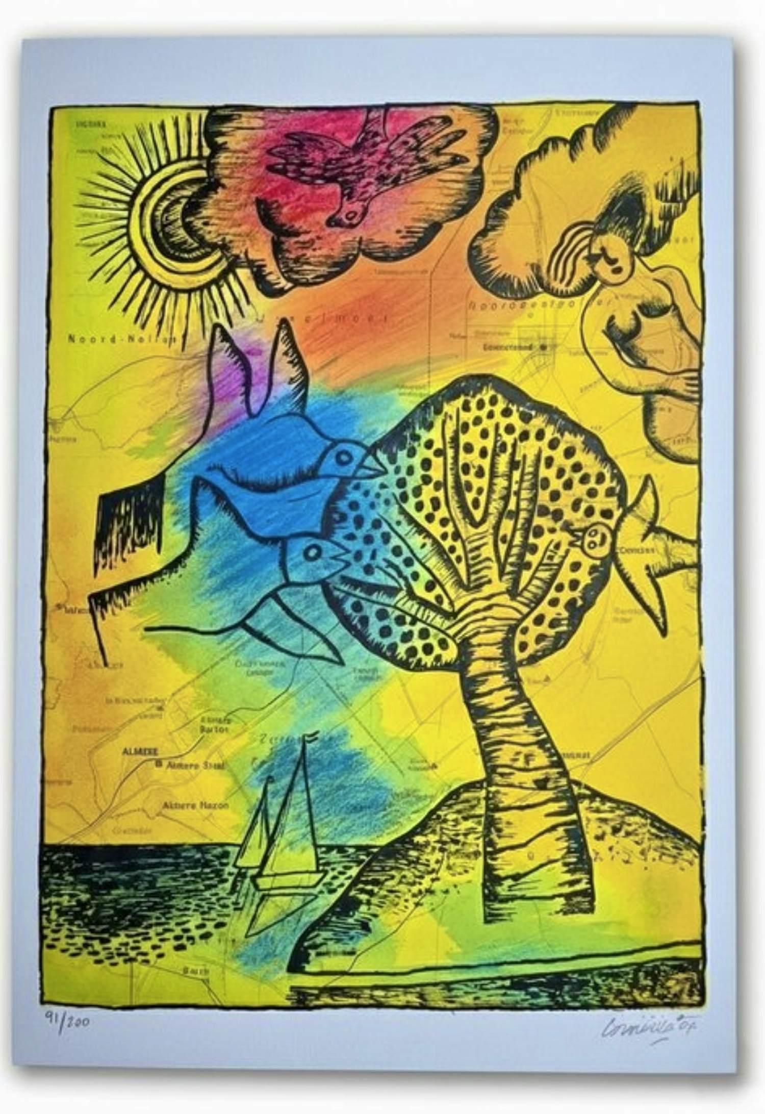 Corneille - Flevoland oplage 91/200 zeefdruk kopen? Bied vanaf 349!