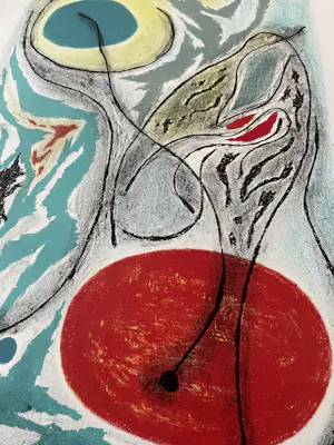 Gustave Singier - Komposition in Blau (die Sonne) kopen? Bied vanaf 140!