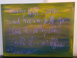 Hannes D'Haese - Money will come, money will go.... verkocht voor € 350!