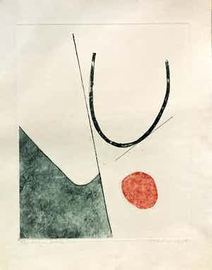 Jan Montyn - “Traveé 2” eigendruk. verkocht voor € 75!