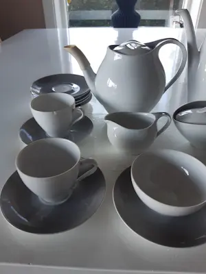 Andries Dirk Copier - Koffie- en theeservies Larissa ontworpen door Copier uitgegeven door Eschenbach kopen? Bied vanaf 100!