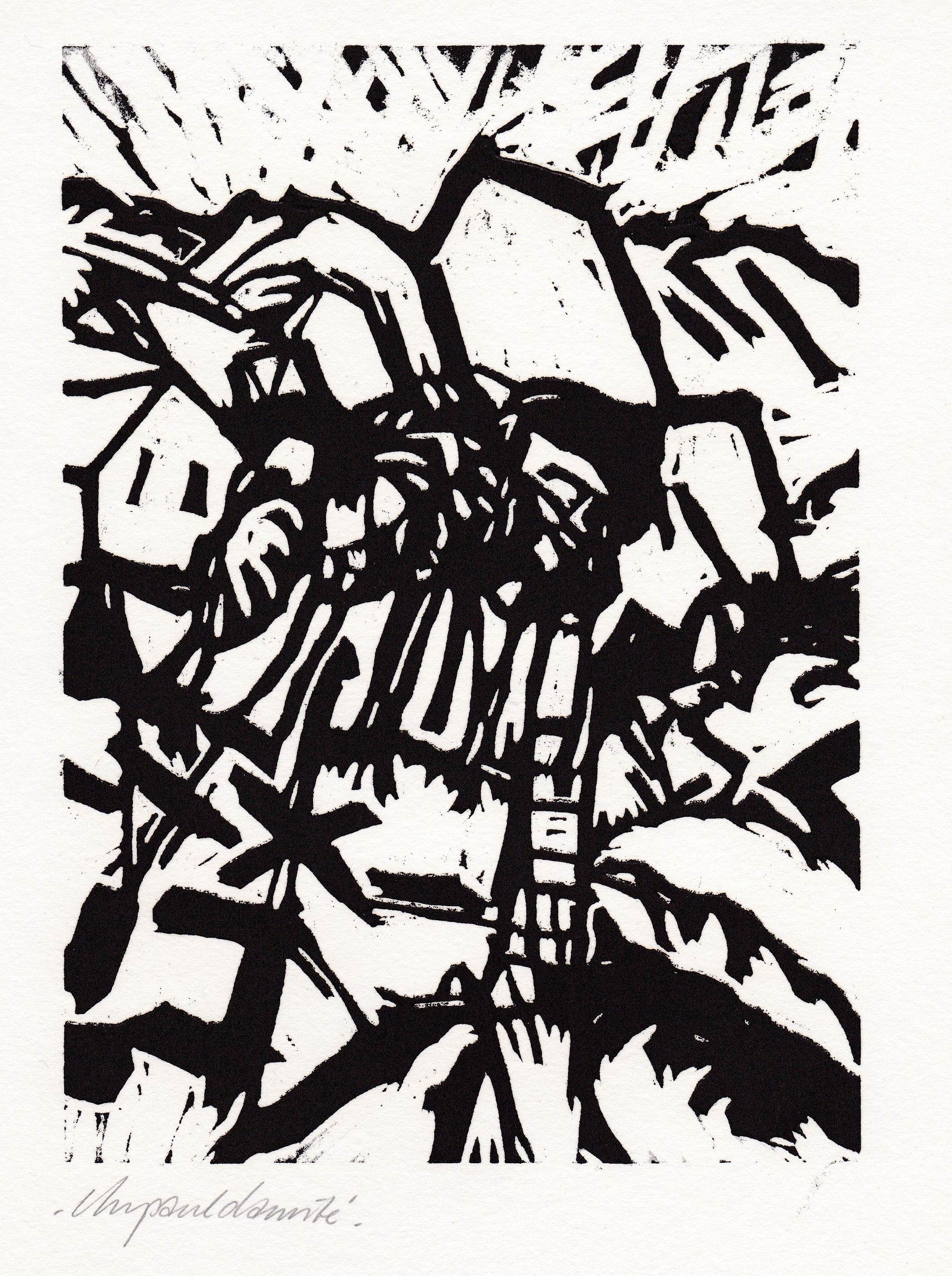 Christiaan Paul Damste - 2 houtsneden, zonder titel (landschappen) kopen? Bied vanaf 20!