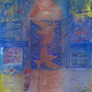 Chabab Tayefeh Mohajer - Gemengde techniek op doek, Entre deux lacs kopen? Bied vanaf 1!