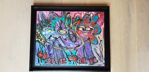 Marianne Naerebout - Poes - acryl op doek, gesigneerd kopen? Bied vanaf 1!