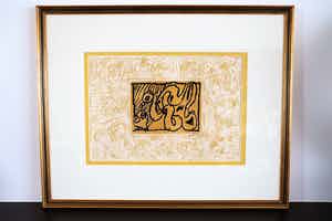 Pierre Alechinsky - Kleurenlithografie "Lino-Litho" 1970 verkocht voor € 320!