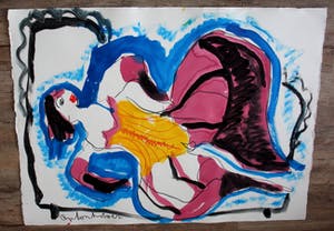 Anton Heyboer - Waterverf: Danseres kopen? Bied vanaf 250!