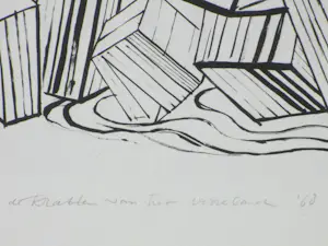 Wim Beuning - De kratten van het verre land - Litho kopen? Bied vanaf 40!