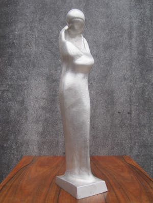 Heiligenbeeld - Maria met kind, ontwerp René Daemen. kopen? Bied vanaf 45!