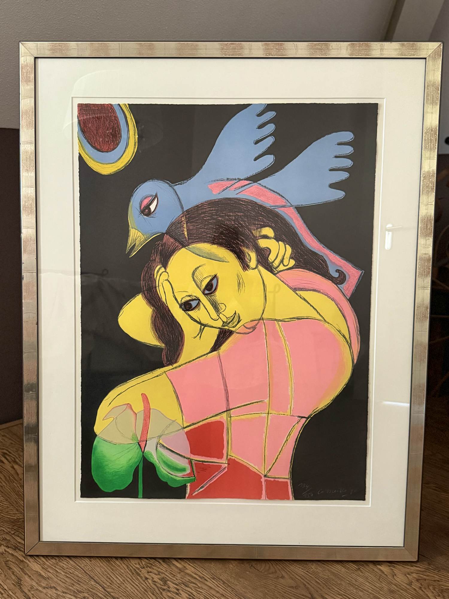 Corneille - Vrouw met vogel kopen? Bied vanaf 250!