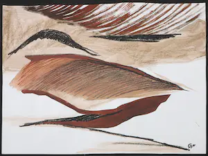 Constantijn Molenkamp - Gemengde techniek op papier, Zeezicht kopen? Bied vanaf 1!