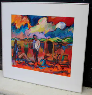 Arie Zuidersma - Acryl op doek: Terschelling - 1995 kopen? Bied vanaf 1500!