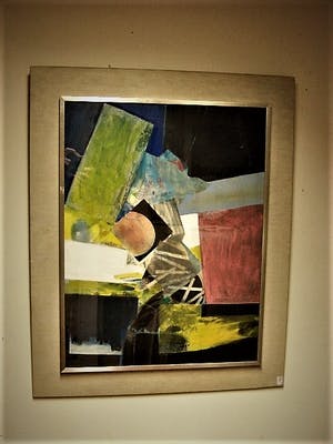 Fie de Ferrante-Calmeyer - Grafica, Kunstenares en Dichteres - Originele Collage "Bloed Maan" gesigneerd kopen? Bied vanaf 160!