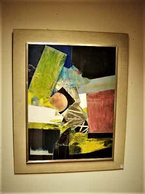 Fie de Ferrante-Calmeyer - Grafica, Kunstenares en Dichteres - Originele Collage "Bloed Maan" gesigneerd verkocht voor € 160!